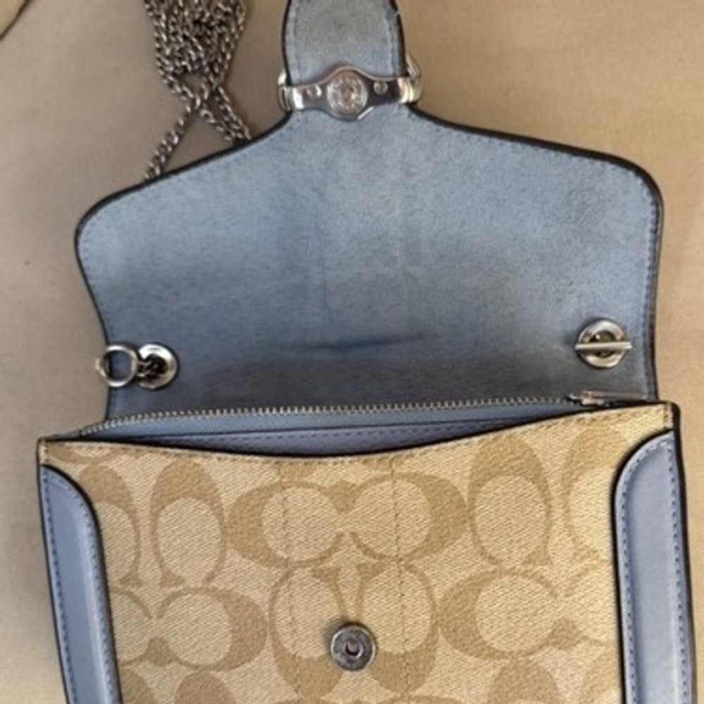 Coach Georgie Crossbody Signature Canvas Leather - Picture 10 of 15